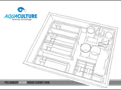1 design indoor RAS shrimp farm