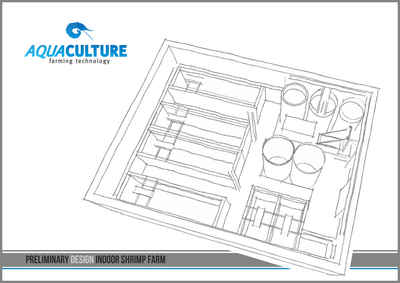 Design and engineering indoor RAS shrimp farm Europe